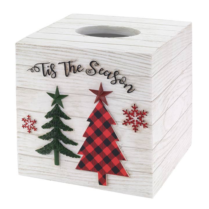 Tis the Season Tissue Cover for wholesale by Avanti Linens
