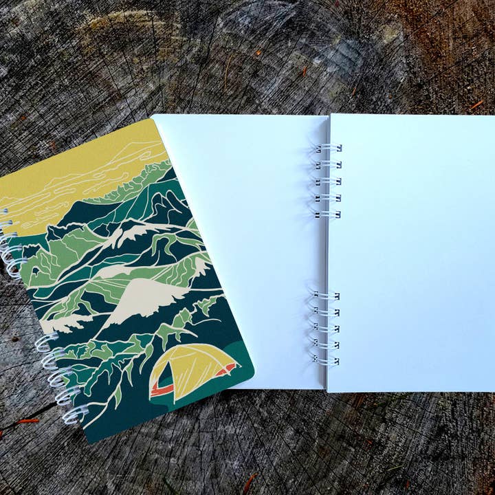 Mar de Montañas Spiral Notebook for wholesale by Soijen Illustrations