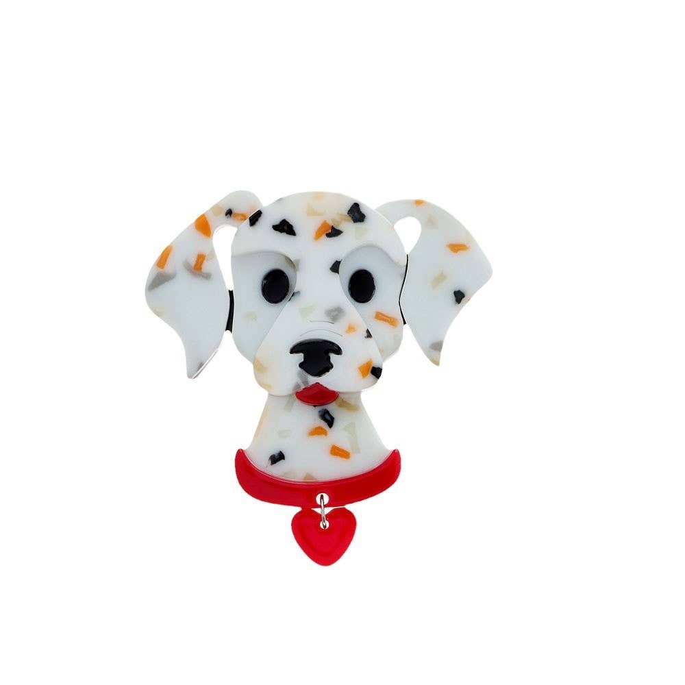 Ole – alfinete de lapela por atacado – Broche de Acrílico com Forma de Cão Dálmata0