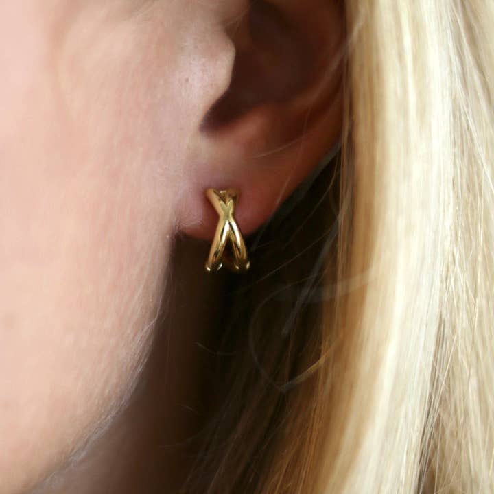 Criss Cross Huggie for wholesale by InspireDesigns