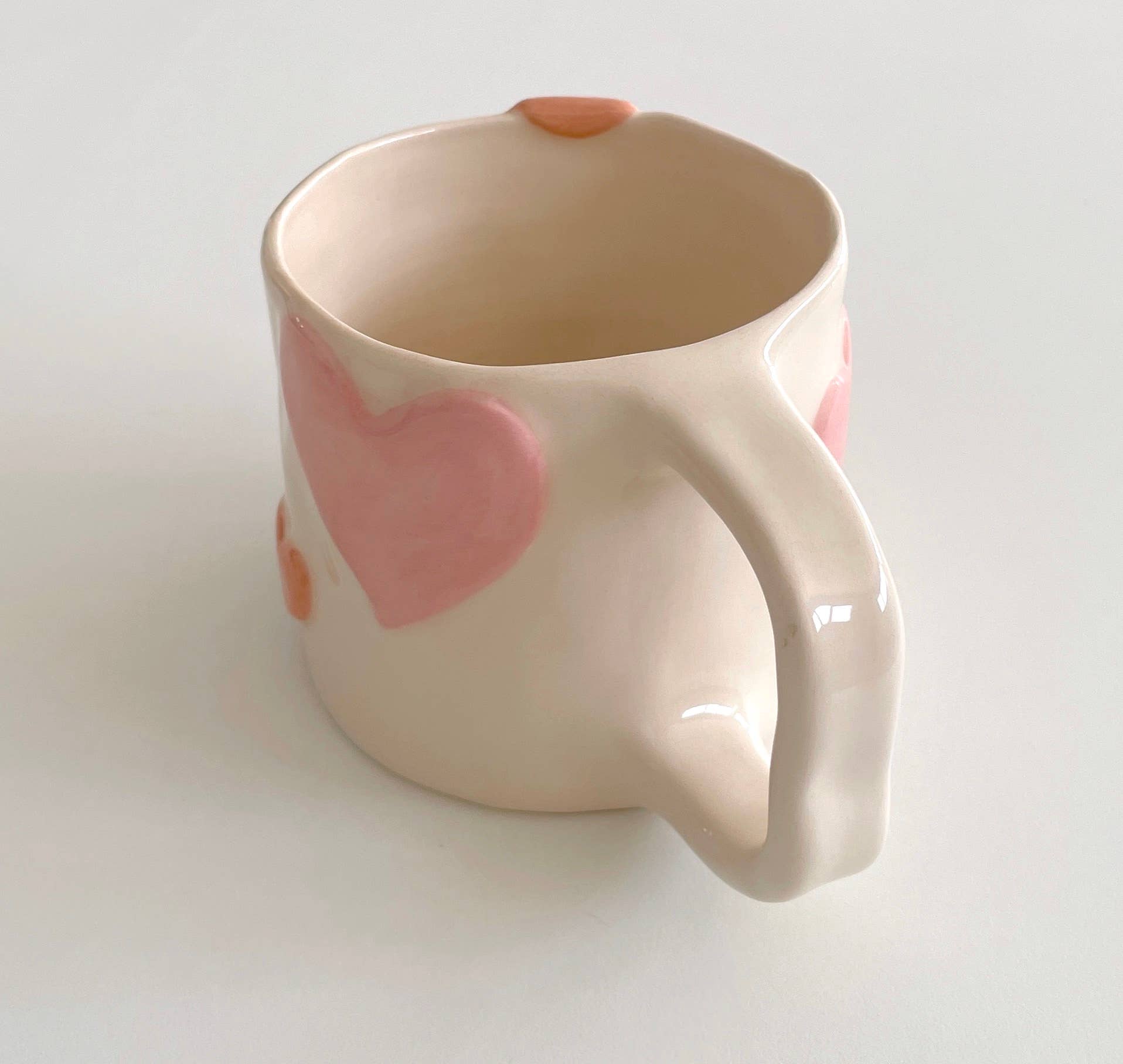 Pipa and Happy - Wholesale Coffee Mug - BAE Mug – Handmade Ceramic Heart Cup (350 ml)3