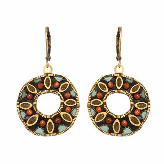 Earth Open Circle Earrings for wholesale by Michal Golan Jewelry