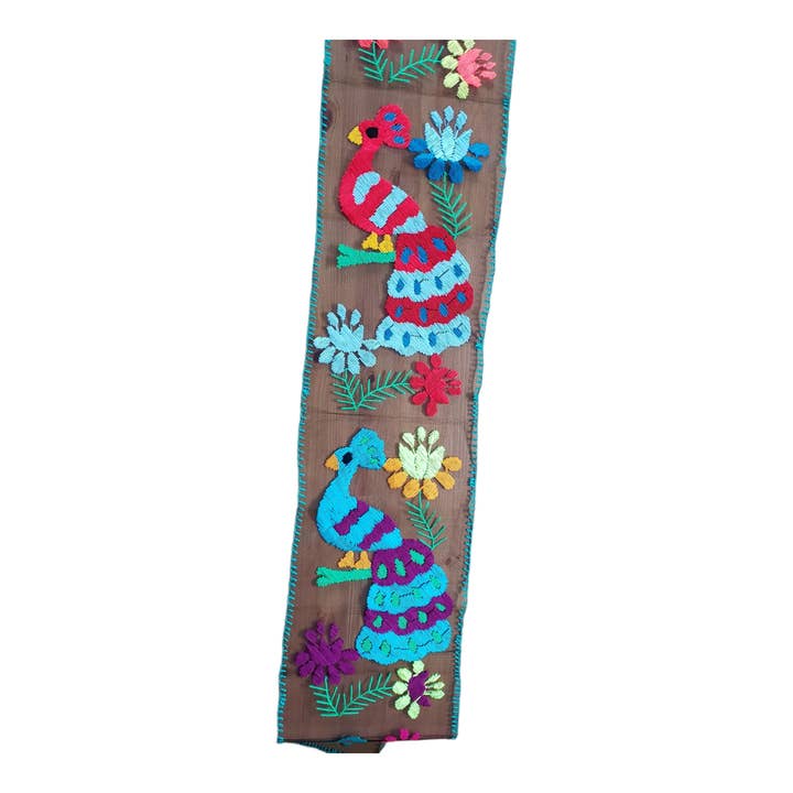 The Little Pueblo - Wholesale Table Runner - Embroidered Mexican Table Runner from Oaxaca