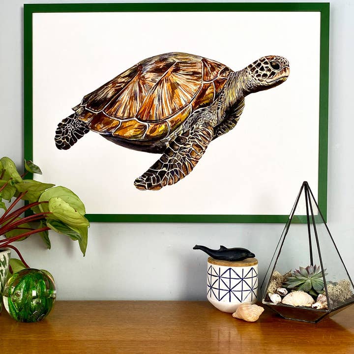 Sea Turtle Giclée Print for wholesale by Max Made Me