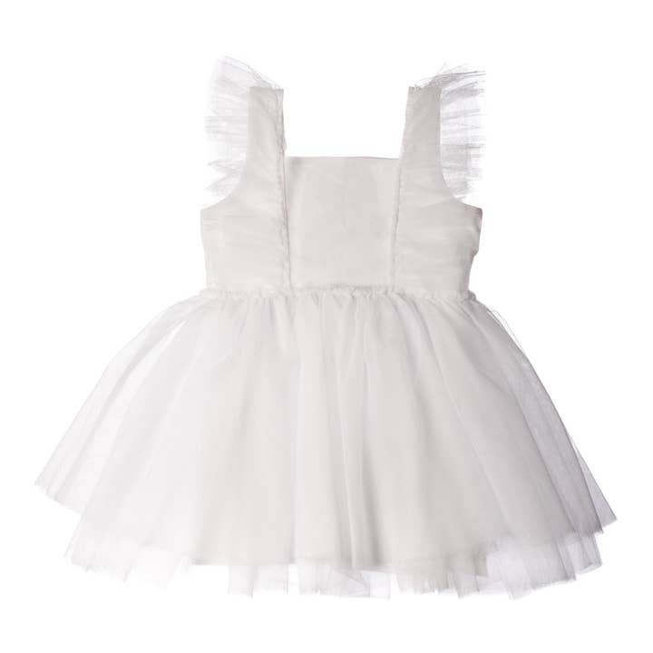 Robe en tulle blanche pour la vente par Born To Love