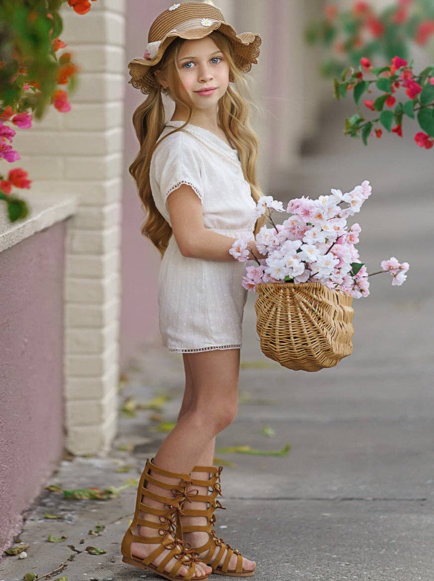 Mia Belle Girls • Wholesale - Vente Combishort – enfant - Barboteuse à manches courtes Graceful Beauty4