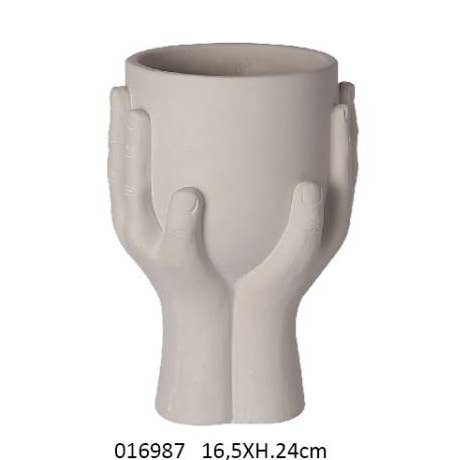 Gm 'Brave' Hand Pot Cover 16.5 X 14 X H.24 cm for wholesale by Faye