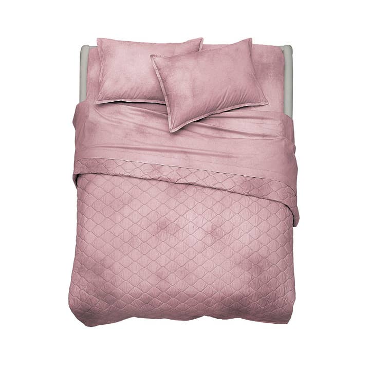 Gewatteerde Sprei van Katoen in Verfbad Diesel voor wholesale door caleffi spa