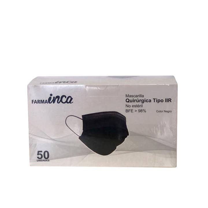 IKILIFE S.L - Wholesale Protective Face Mask/Shield - Box of 50 black IIR surgical masks