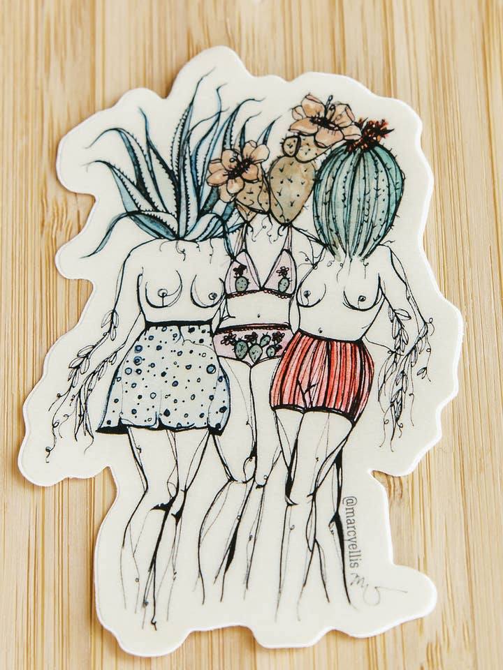 Desert Sisters Sticker for wholesale by Marcy Ellis