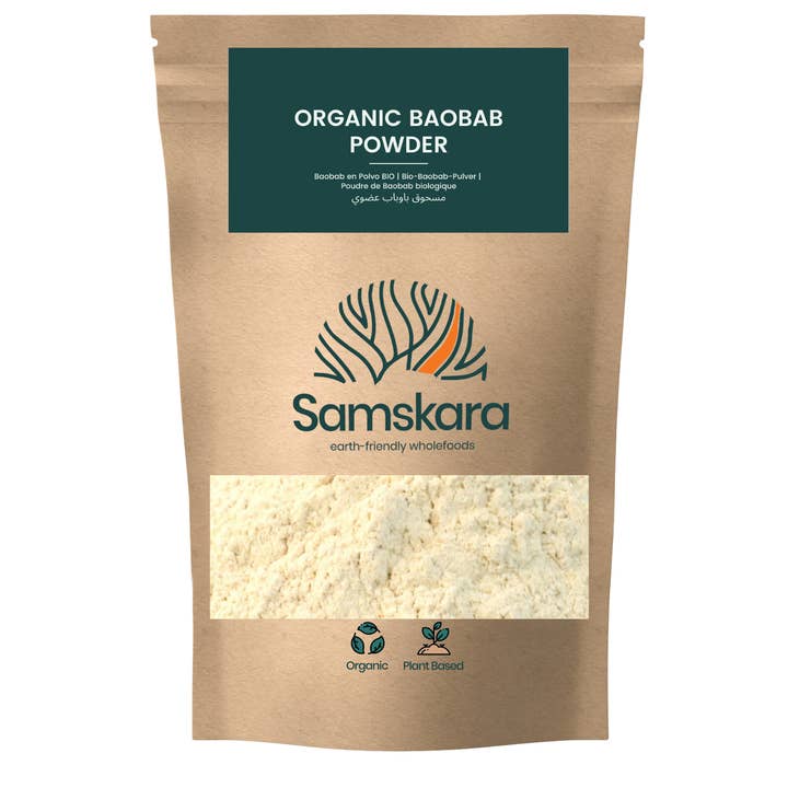 POUDRE DE BAOBAB | BIO BIO | Citrique + vitamine C, magnésium pour la vente par Samskara