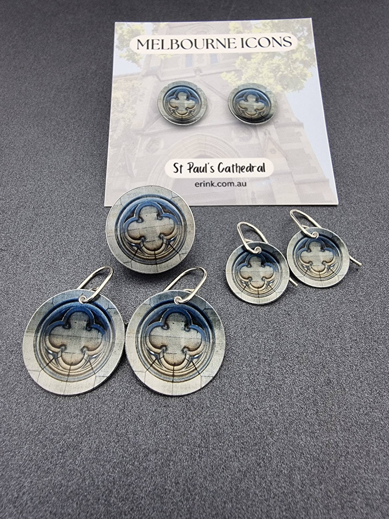 erin.k creative studio - Wholesale Dangle earrings - MELBOURNE ICONS - St Paul's Cathedral6