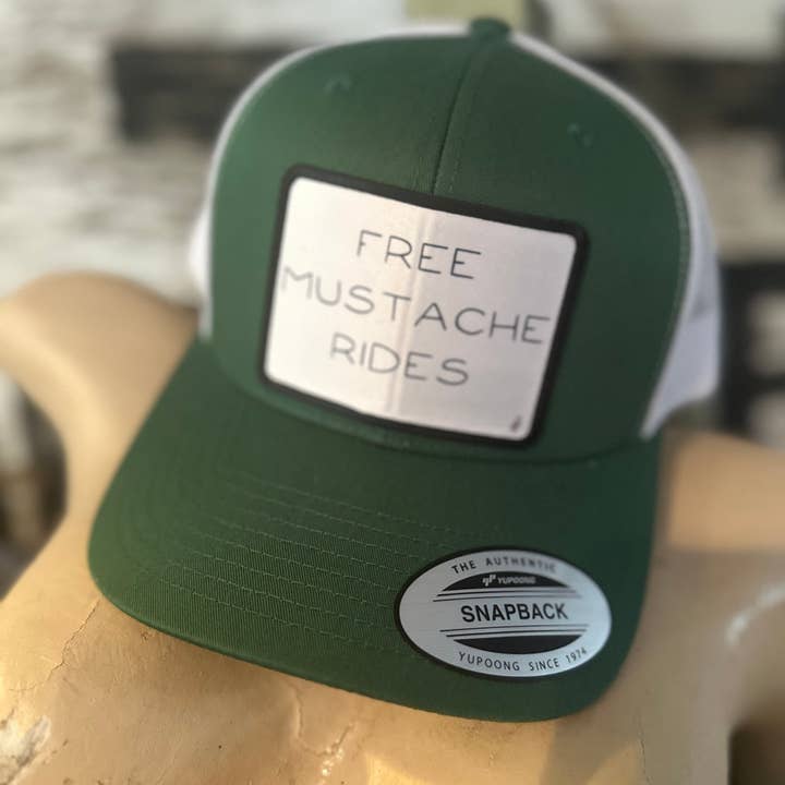 Free Mustache Rides Hat (Multi Color Options) for wholesale by Crooked Halo