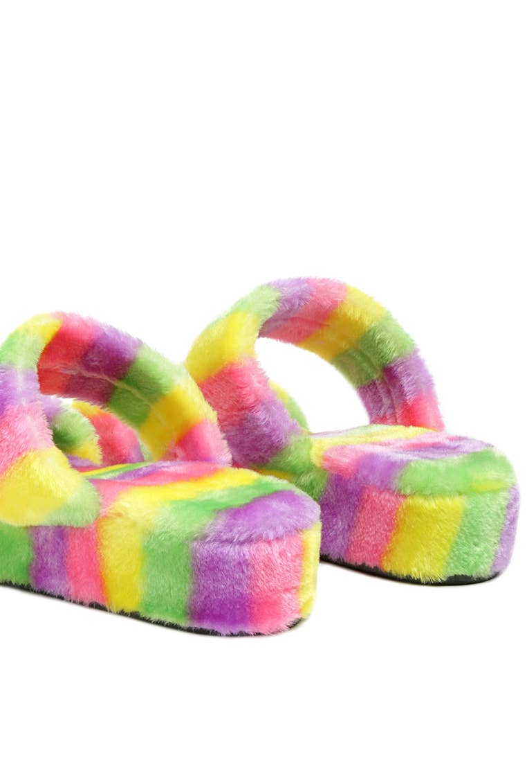 Rag Company – wholesale Slippers – Women's – SMOOTHIE FUR SLIP-ON FLATS16