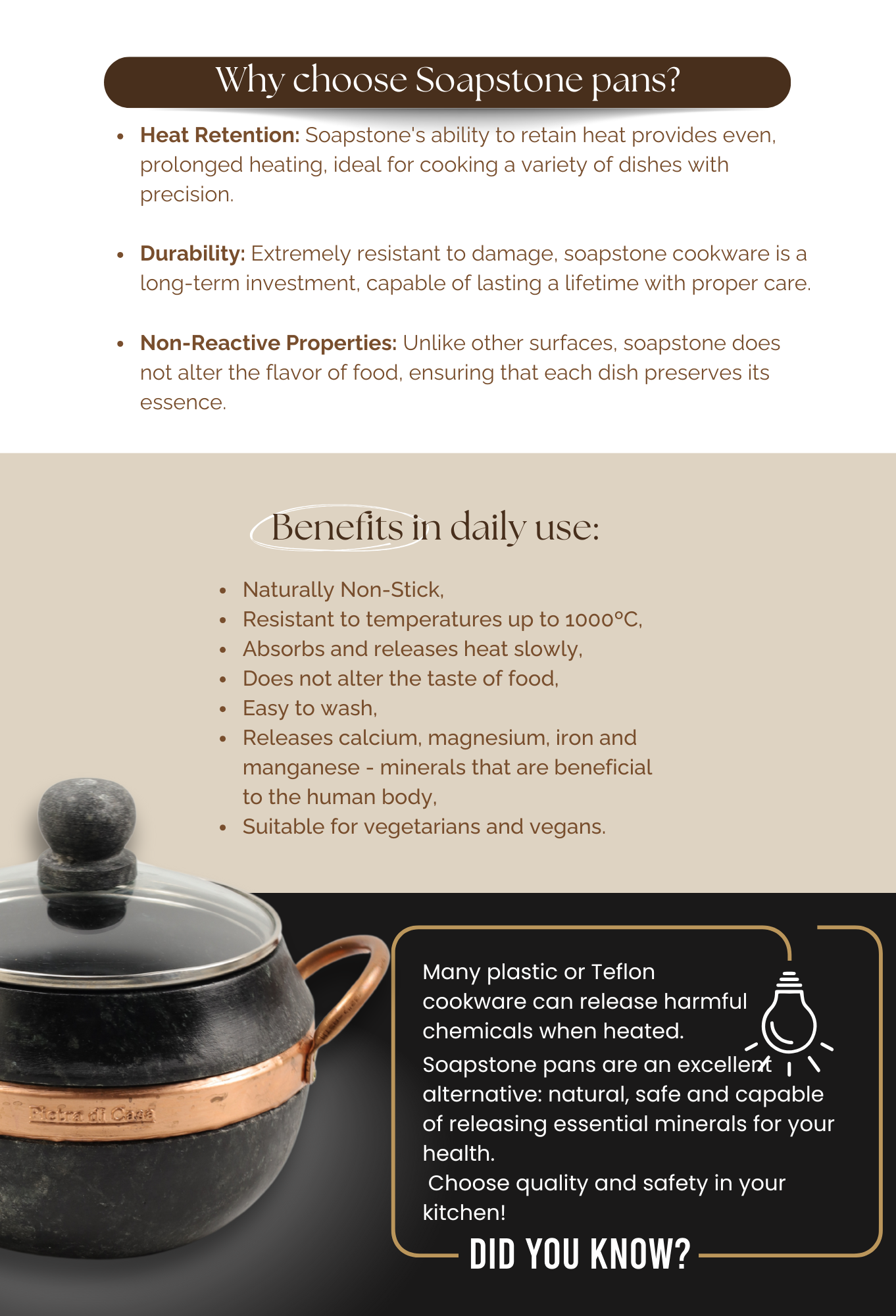 PIETRA DI CASA – Großhandel Grillpfanne/Grillplatte – Runder Fleischtgrill aus Speckstein4