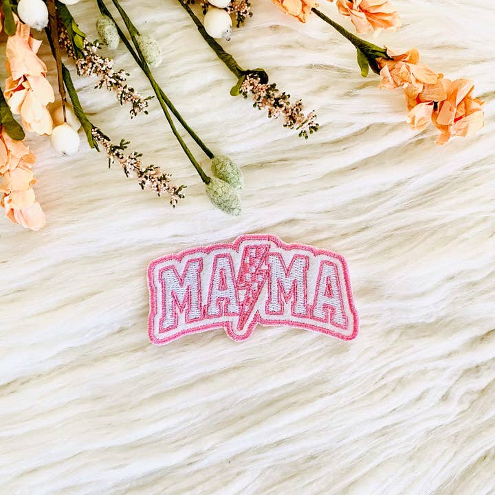 T & A Designs LLC - Wholesale Patch - Mama embroidered hat patch