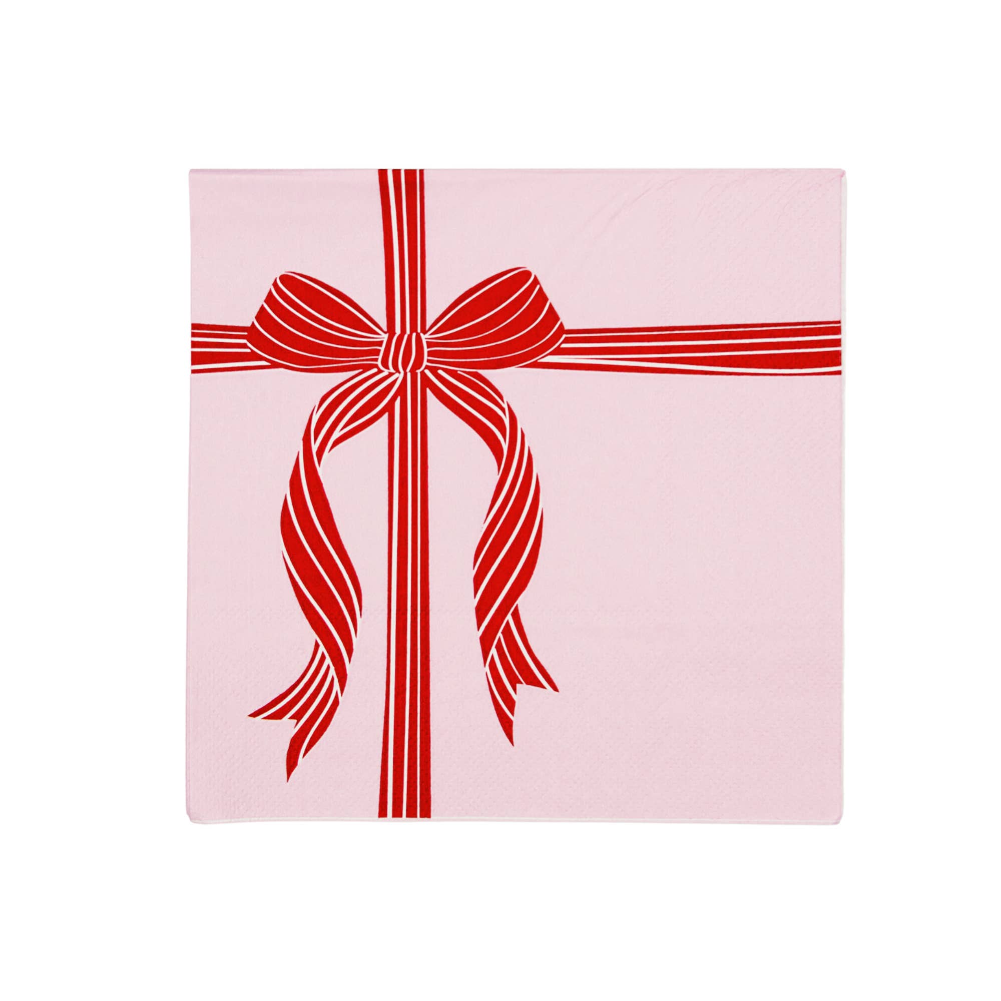 Bonjour Fête - Wholesale Disposable napkin - RED & PINK PRESENT LARGE NAPKINS
