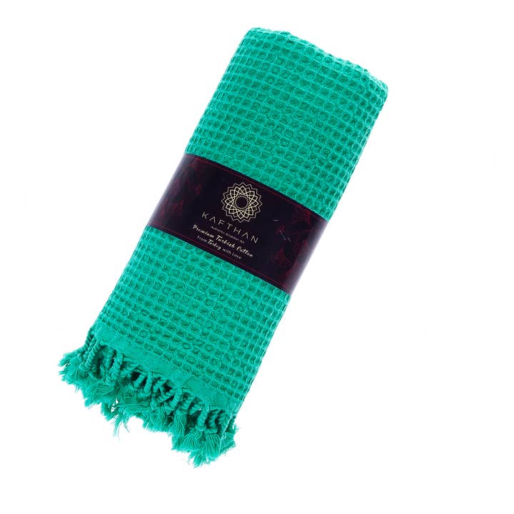 KAFTHAN – Toalha de banho por atacado – Toalha Turca Stoned Waffle | Toalha de Praia | Presente de Natal6