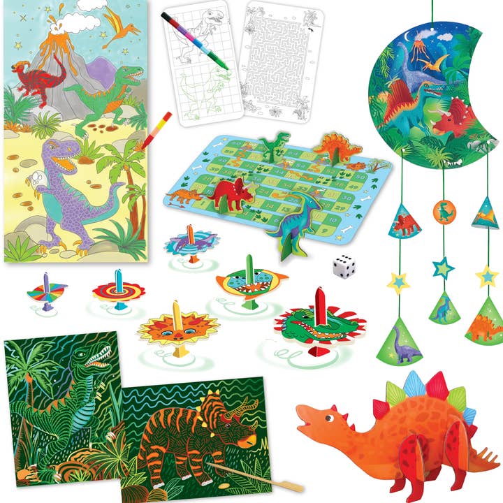 BOX CANDIY® - Wholesale DIY Craft Kit - Kids - Totally Dinosaur Adventures Activity Set