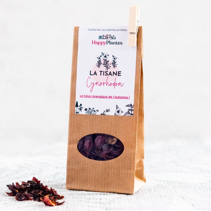 Biologische kruideninfusie Rozenbottel voor immuunsysteem en herfst/winter, 25 g voor wholesale door Happy Plantes