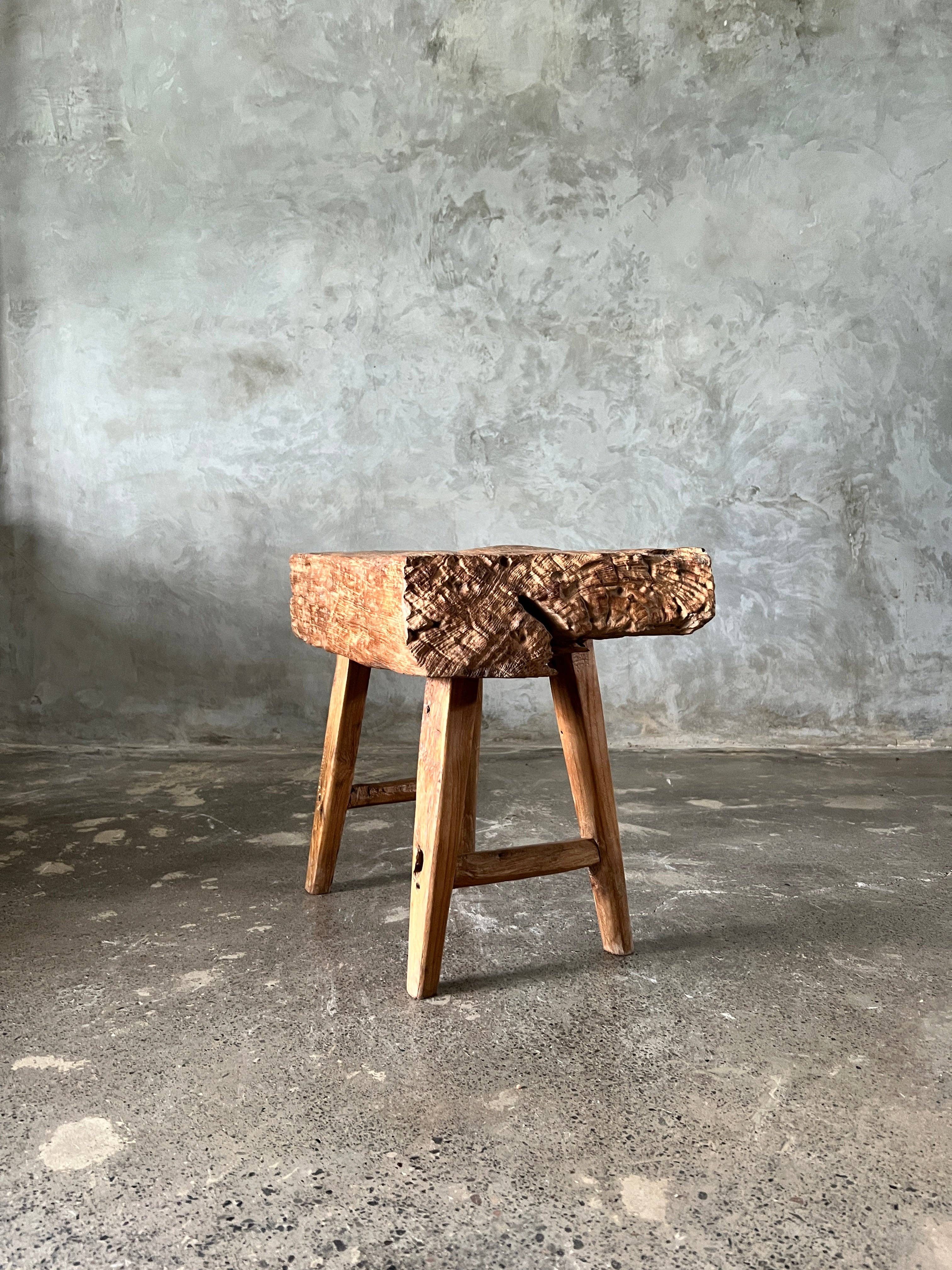 Office Objets - Wholesale Bench - Small organic bench in blonde Asian teak with four legs - Sepuluh49