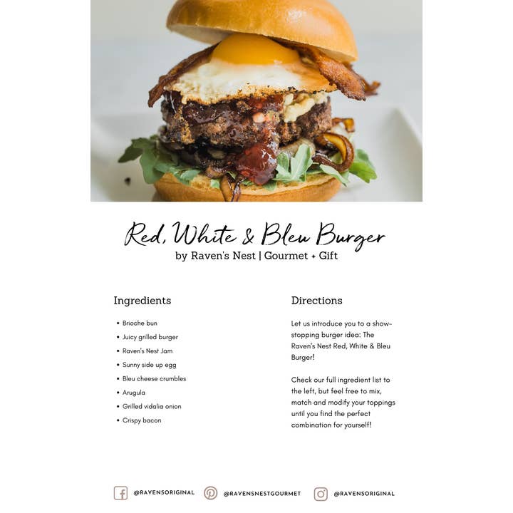 Raven's Nest Gourmet - Wholesale Recipe Card - Recipe Cards for Jams - Charcuterie1