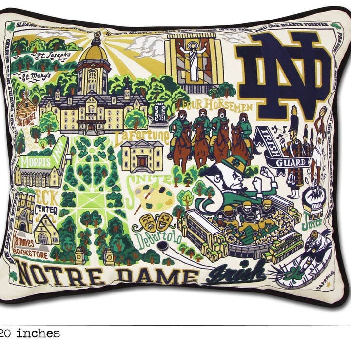 catstudio - Wholesale Throw/Decorative Pillow - Notre Dame, University of Collegiate Embroidered Pillow