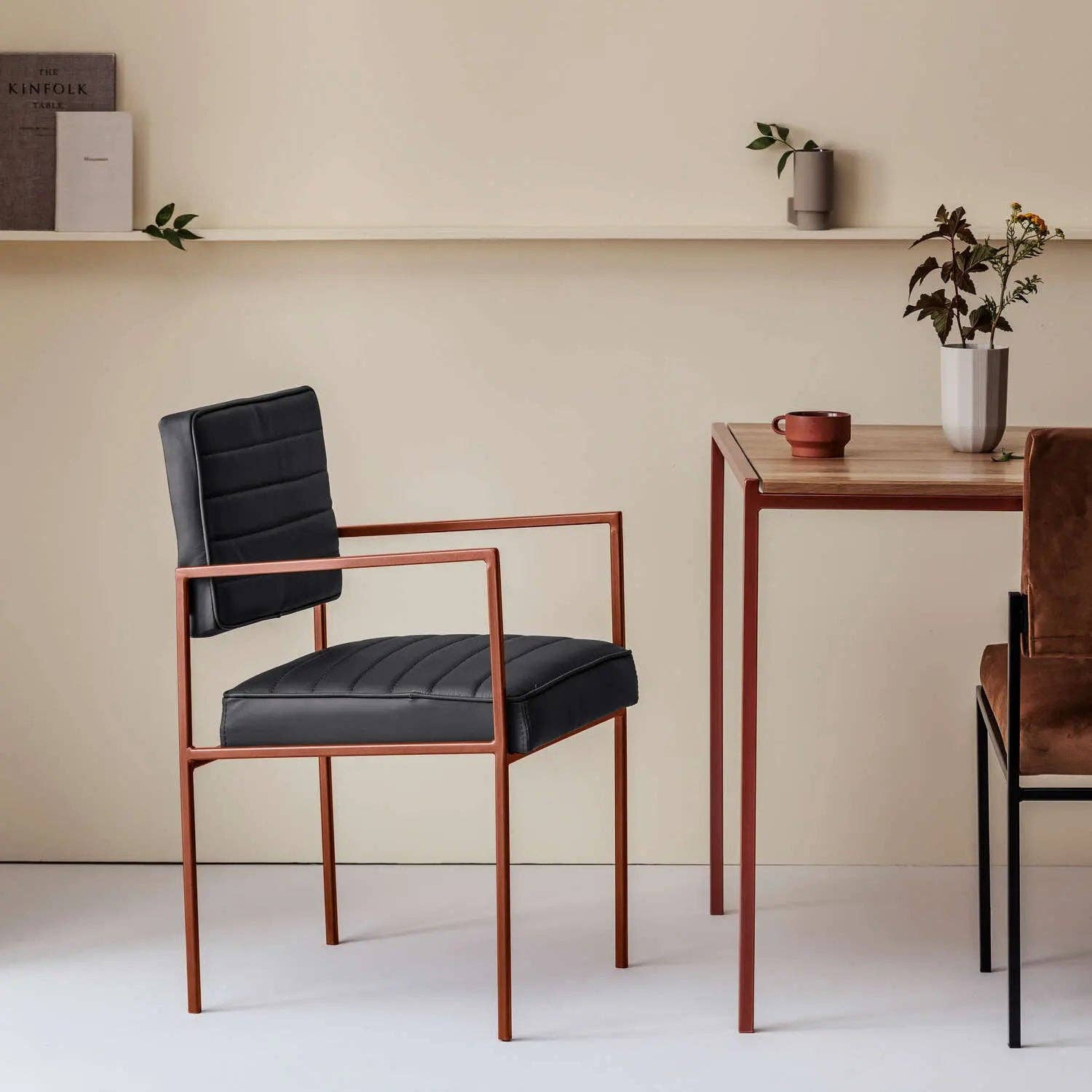 Sternzeit Design - Wholesale Chair - Cube Esstischstuhl mit Armlehnen - Leder28