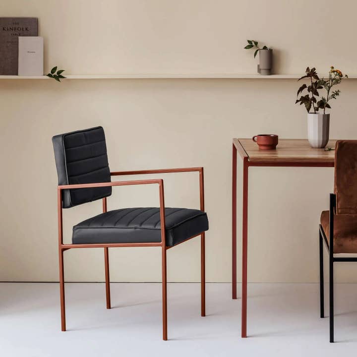 Sternzeit Design - Wholesale Chair - Cube Esstischstuhl mit Armlehnen - Leder28