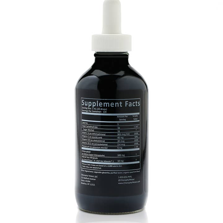 Chlorophyll Water - Wholesale Oral Supplement/Vitamin - Chlorophyll Water Drops™ SUPER CONCENTRATE 12,000mg/Non-GMO6