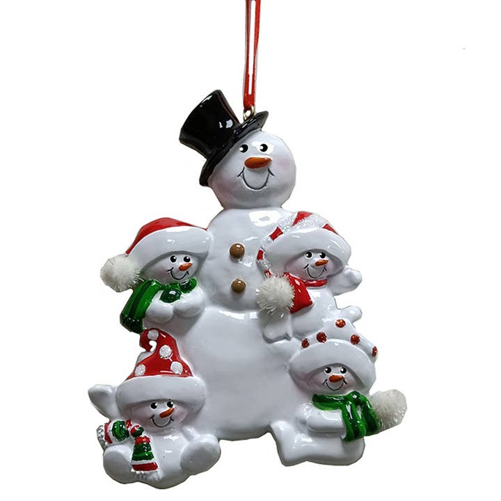 Kurt S. Adler, Inc. - Wholesale Ornament - 4.5"SNWMN BUILD SNWMN FAMILY 4 ORN