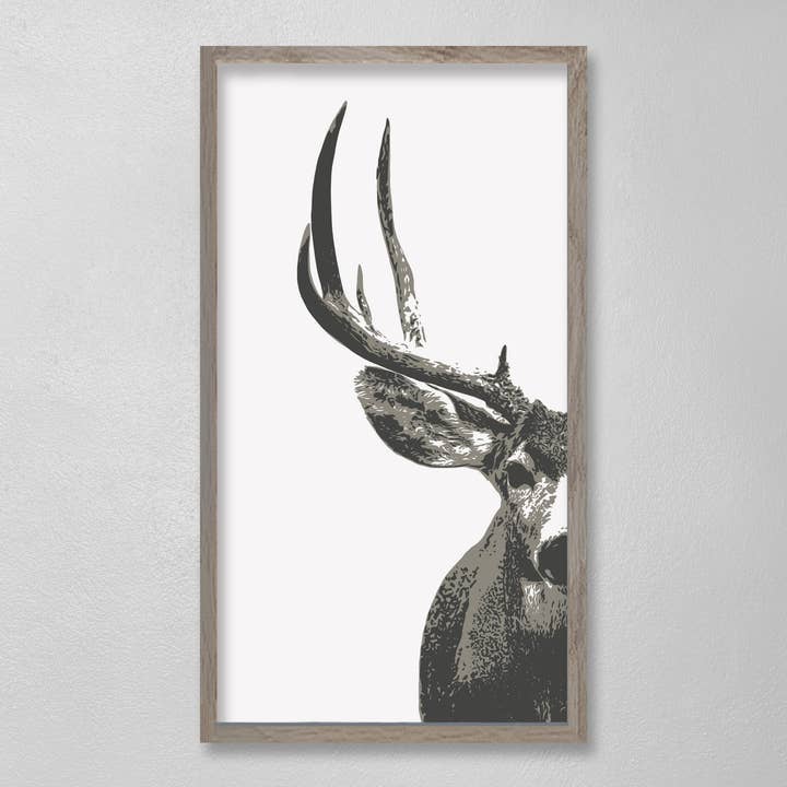 HALF MULE DEER 12 x 24 for wholesale by seven4one Industries