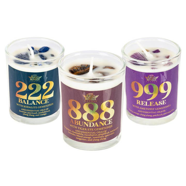 Benjamin International - Wholesale Jar/Filled Candle - ANGEL NUMBER CANDLES