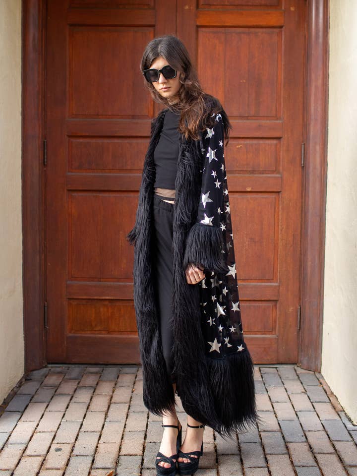 Penny Deluxe Starina Faux Fur Coat for wholesale by Jennafer Grace