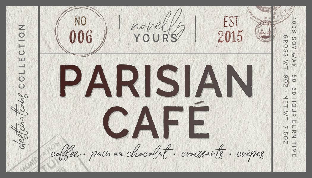 Novelly Yours - Vente Bougie en bocal - Bougie Café Parisien | France, Parfum de Café Inspiré par le Voyage5
