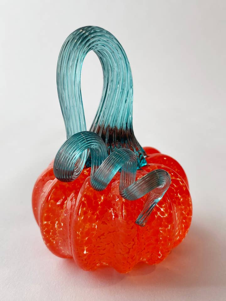 Handmade Mini Solid Pumpkins for wholesale by Kim Savoie Glass