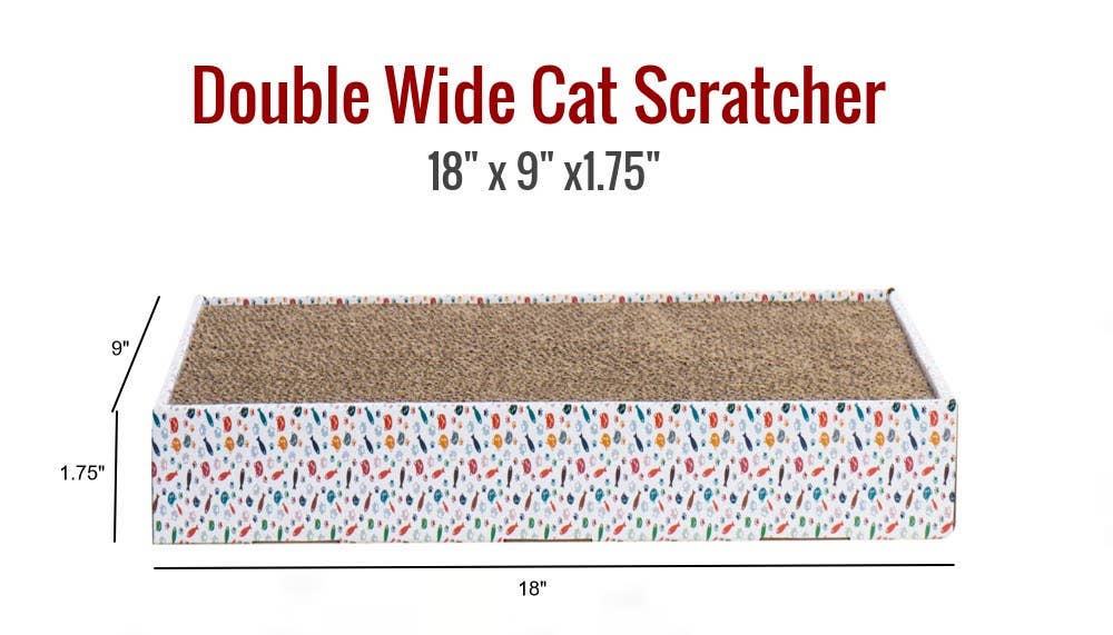 Pet Palette Distribution - Wholesale Pet Scratcher - Cat - ThoozyPet Double Wide Tray Scratcher3