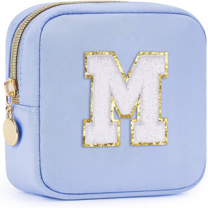 wandf – Großhandel Schmink-/Kosmetiktasche – Personalisierte Monogramm-Tasche Mini Initialen Schminktasche86