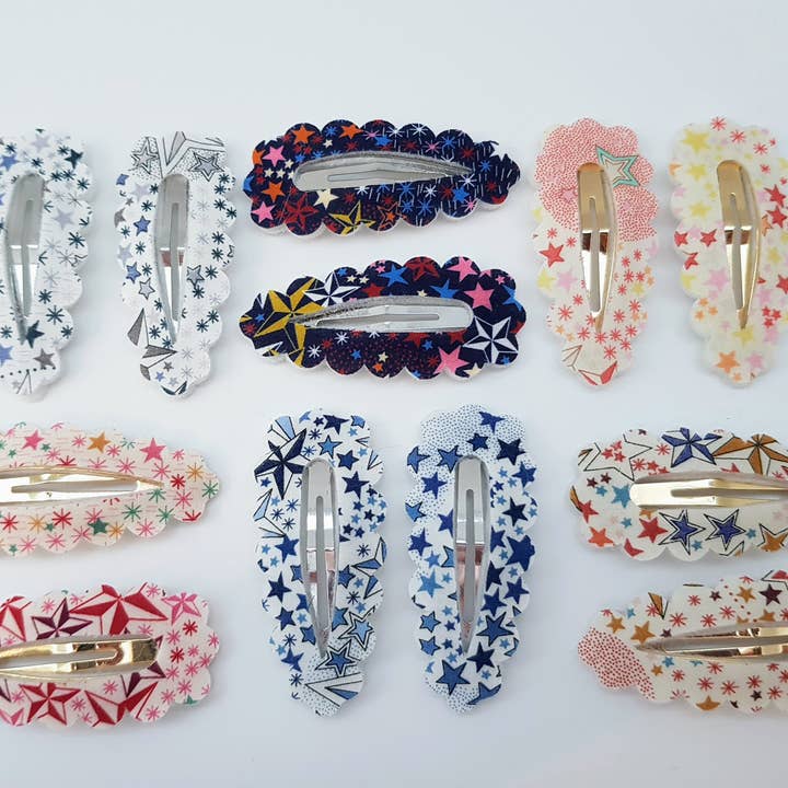 The Blossom Tree House – wholesale Hair clip – Child – Liberty of London fabric hair clips1