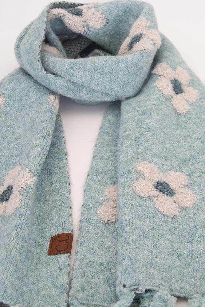 Hana - Wholesale Scarf - Women's - C.C Daisy Pattern Scarf14