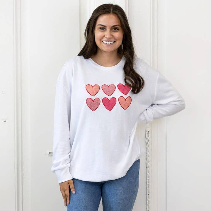 Sudadera You Are Loved blanco/rosa -Asst. para venta al por mayor de The Royal Standard