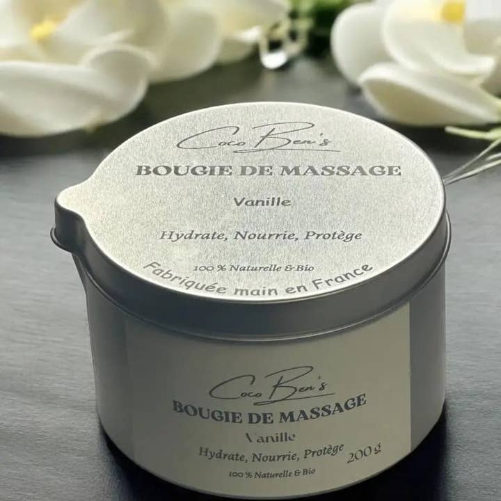 CocoBen's - Wholesale Travel Candles - Massage candle - Vanilla - 200 ML0
