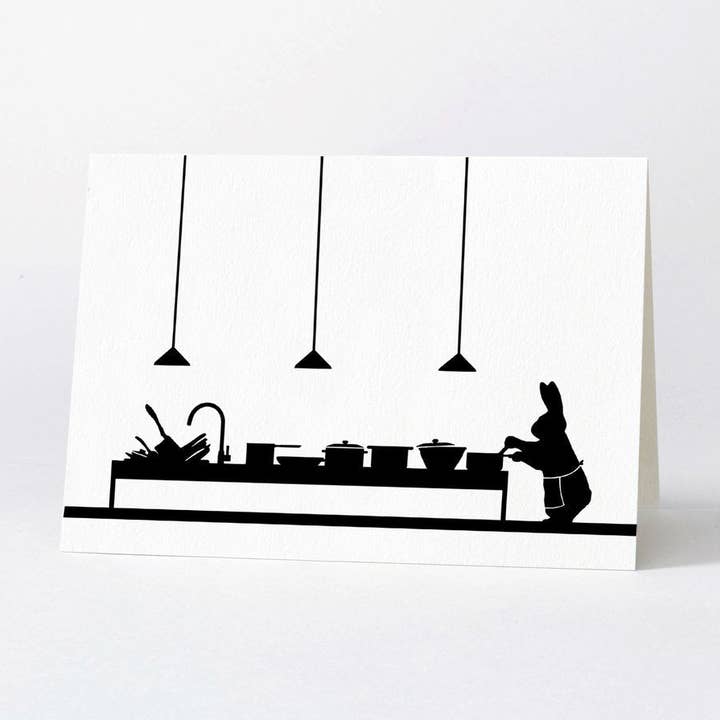 Cooking Rabbit Card for wholesale by HAM