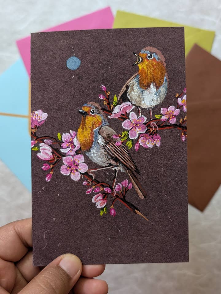 Carte de vœux Harbinger of Spring pour la vente par Mantis Shrimp Monocles