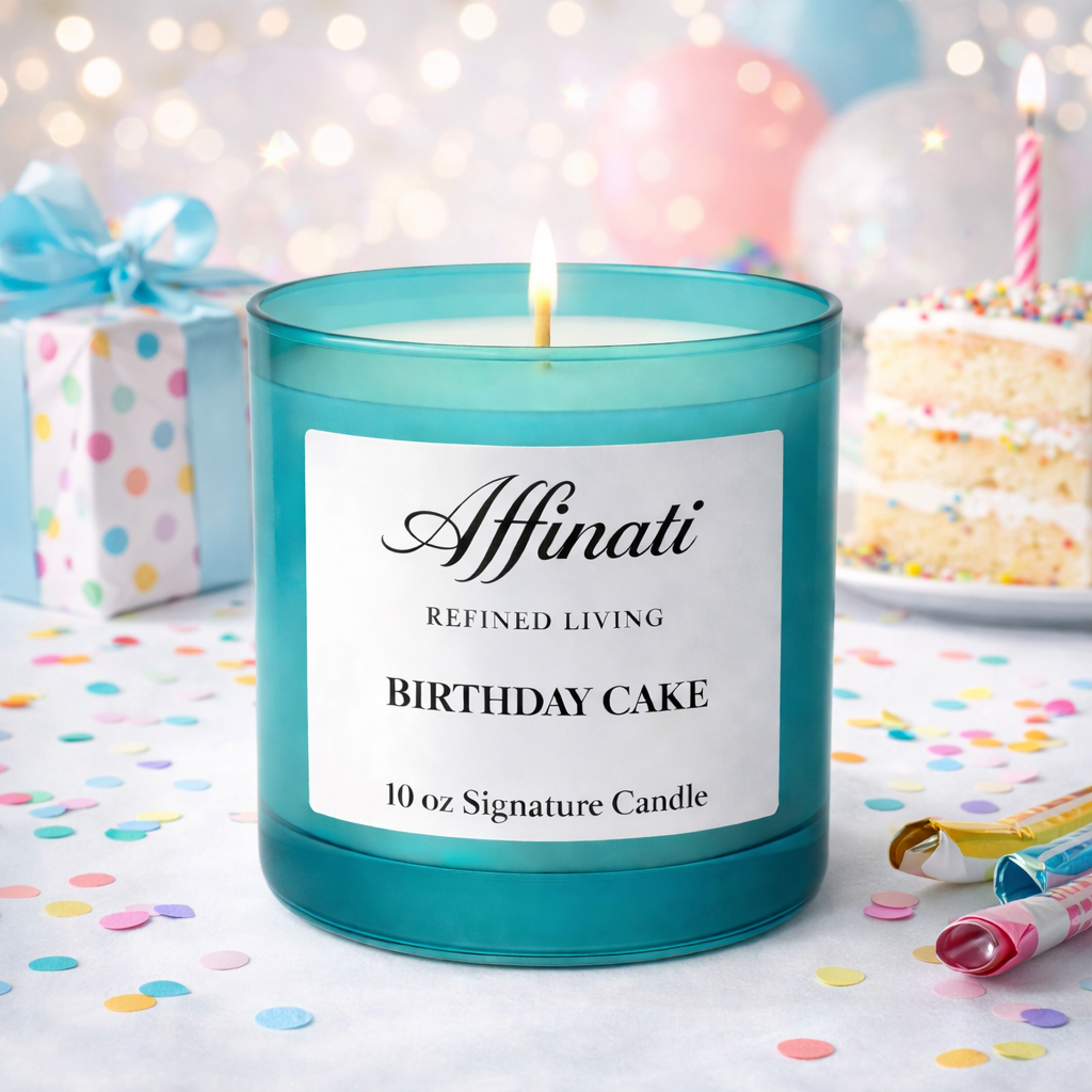 Affinati - Wholesale Jar/Filled Candle - Birthday Cake Signature Candle1