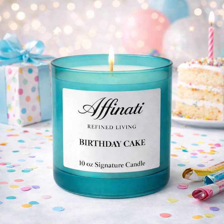 Affinati - Wholesale Jar/Filled Candle - Birthday Cake Signature Candle1