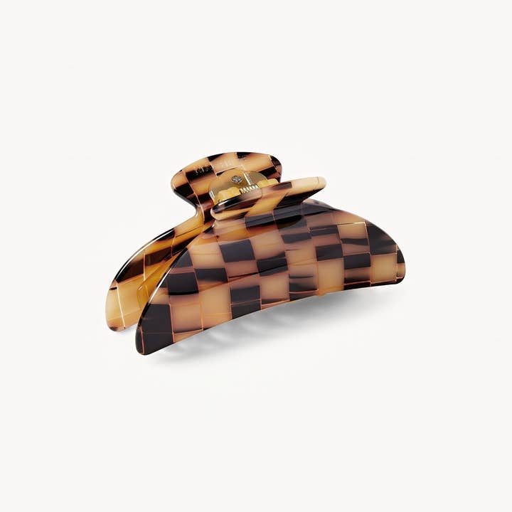 MACHETE - Wholesale Hair Clip - Women's - Midi Heirloom Claw in Blonde Checker1