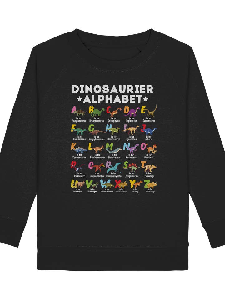 Dino Alphabet School Child Dinosaur ABC Sweatshirt for wholesale by Tigerlino®