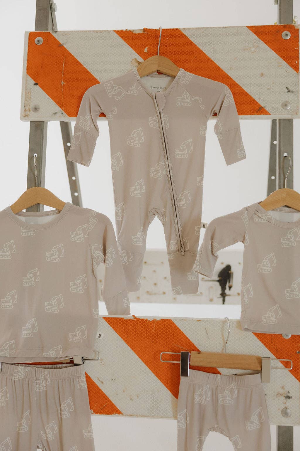 Forever French Baby – wholesale Nattdräkt – Baby – Bambu Zip-pyjamas | Grävmaskin2