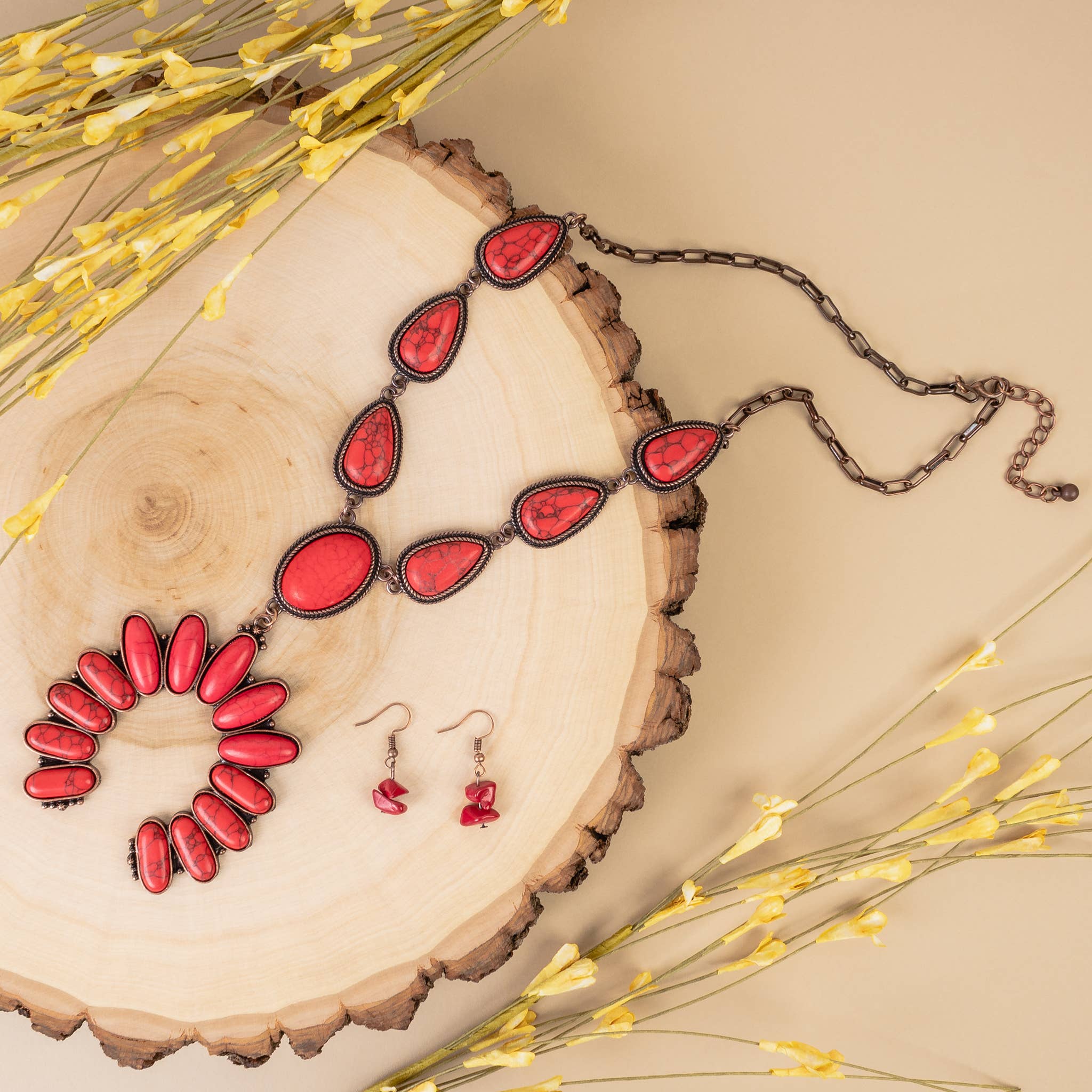 Your Fashion Wholesale – Engroshandel Smykkesæt – Squash Blossom halskæde3